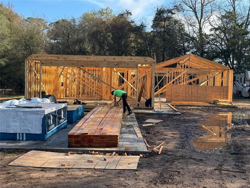 In-progress construction of a new home in , Mount Vernon, TX (Image 6).
