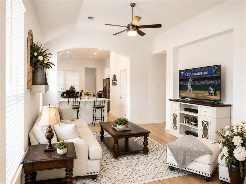 Furnished interior view inside a new home in Bel Air Village, Sherman (Image 11). Furnished interior view inside a new home in Bel Air Village, Sherman (Image 11).