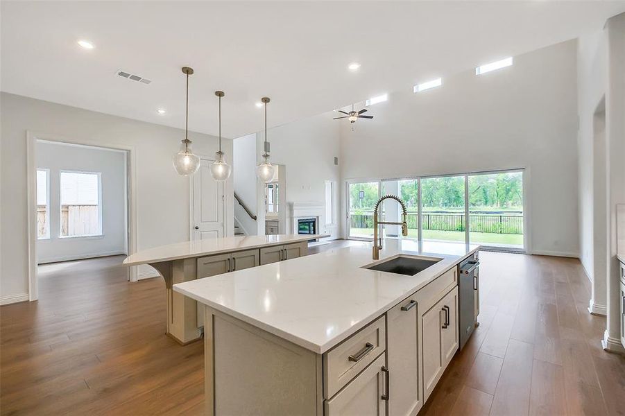 Furnished interior view inside a new home in Sienna 65', Missouri City (Image 8). Furnished interior view inside a new home in Sienna 65', Missouri City (Image 8).