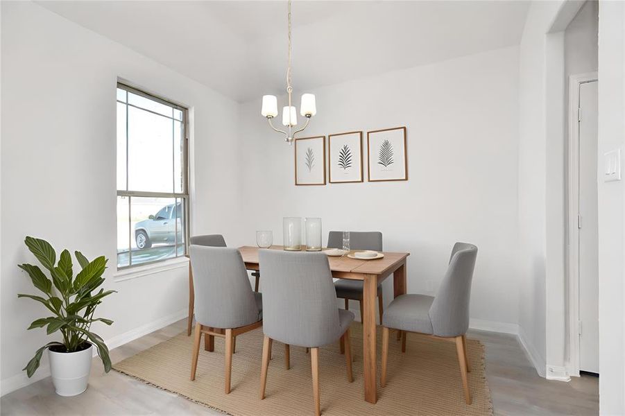 *Virtually Staged* Dining Room.