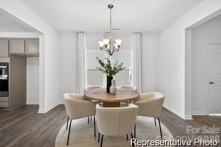Furnished interior view inside a new home in Morgan Hills, Albemarle (Image 12).