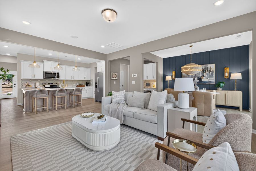 Furnished interior view inside a new home in The Ridge Townhomes, Monroe (Image 12).