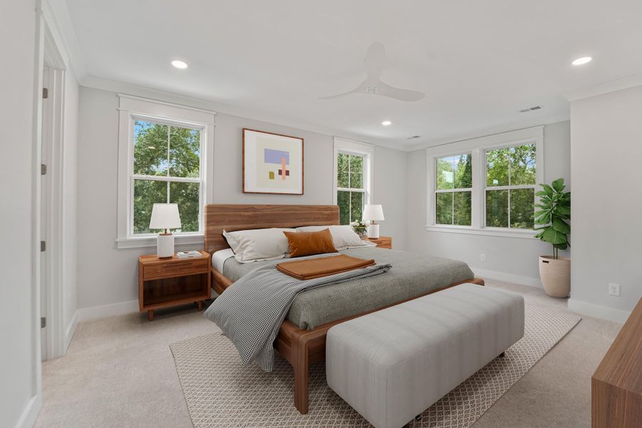 Furnished interior view inside a new home in , Johns Island (Image 9).