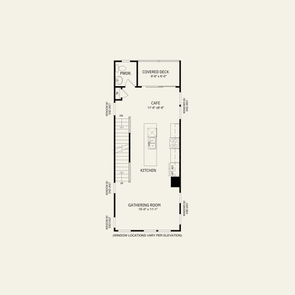 2D floor plan layout for the Evans by Pulte Homes in West End Heights, Charlotte, NC (Image 4).