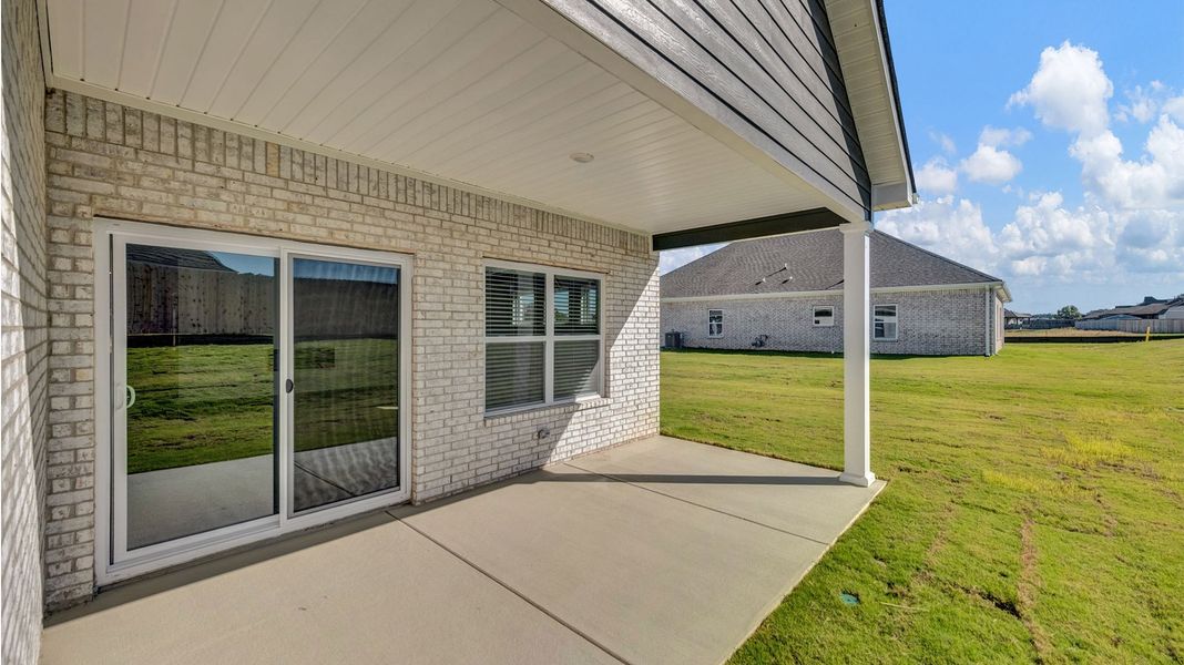Exterior details and patio area of a home in Shiloh Springs, Jackson (Image 4).