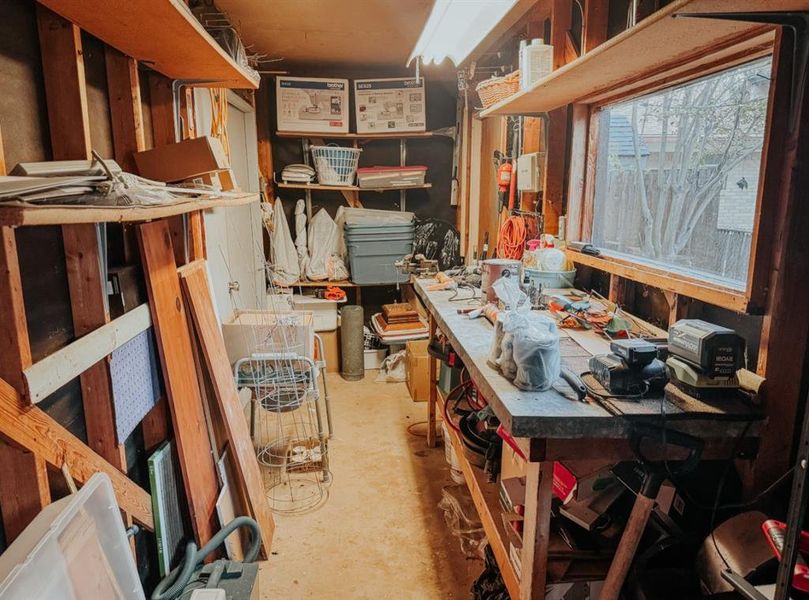 View of storage room