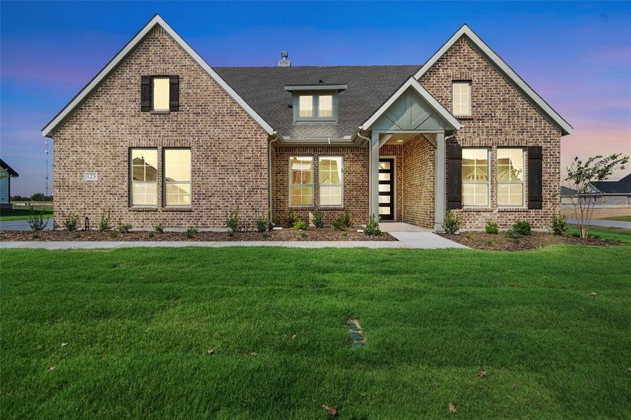 Front exterior of a new home in Fairview Meadows, New Fairview, TX, highlighting curb appeal (Image 22).