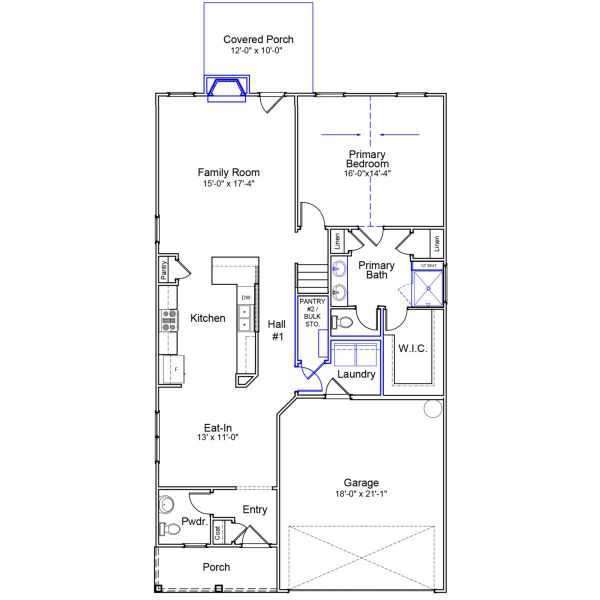 2D floor plan layout of this home in Ellington, Elgin, SC (Image 5).
