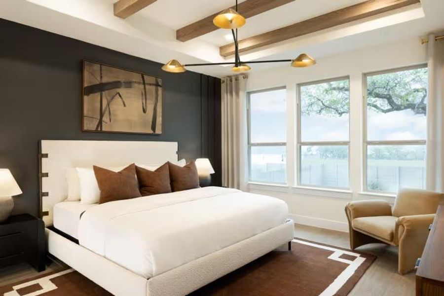 Photo of Pulte model home with same floor plan, not of actual home listed.