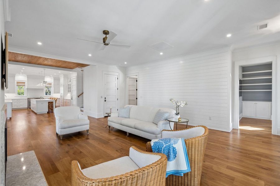 Furnished interior view inside a new home in , Folly Beach (Image 98).