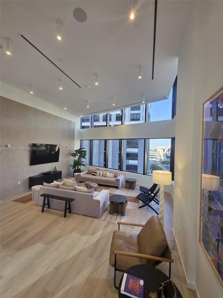 Furnished interior view inside a new home in , Miami (Image 13).