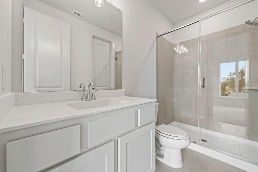Furnished interior view inside a new home in Bridgeland, Cypress (Image 4).
