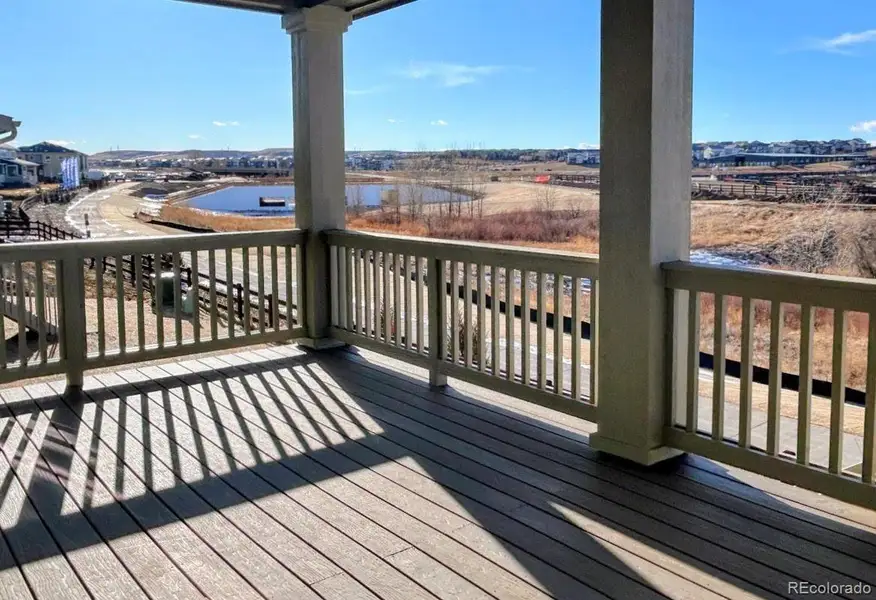 Exterior details and patio area of a home in Newlin Crossing, Parker (Image 3).