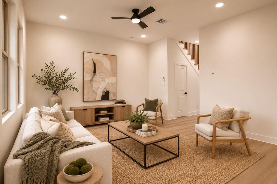 Furnished interior view inside a new home in , Houston (Image 6).