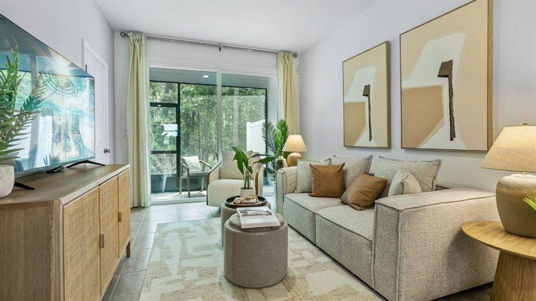 Furnished interior view inside a new home in Stokes Landing, St. Augustine (Image 9).