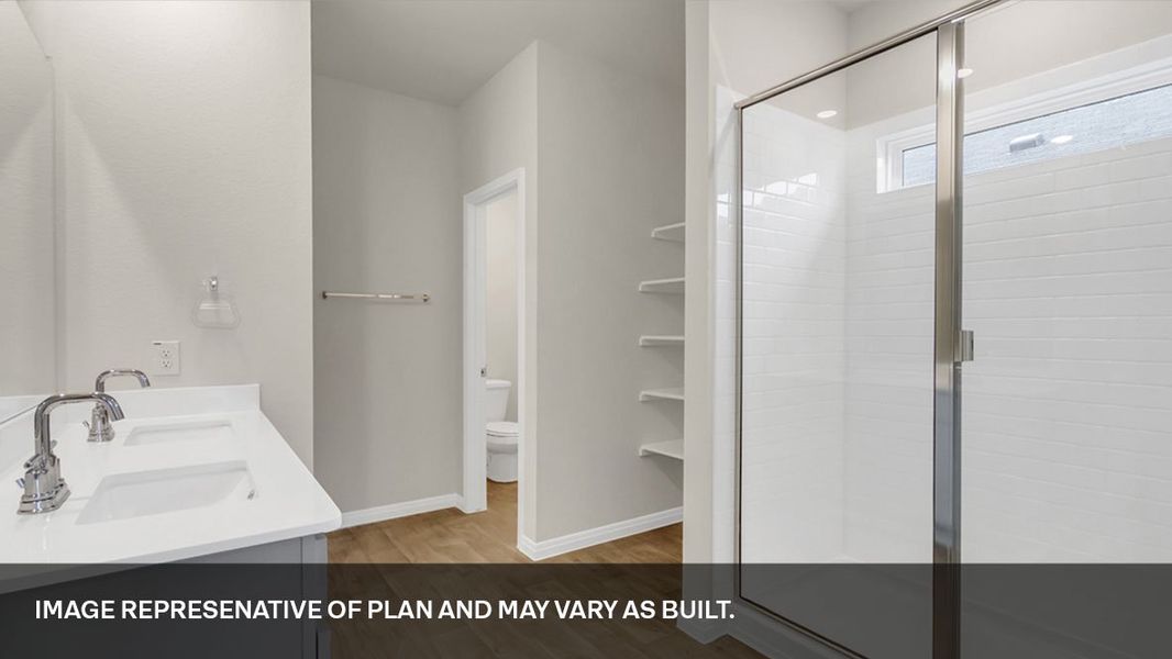 Close-up of interior finishes inside a home in Trails at Wildhorse, Austin (Image 12).
