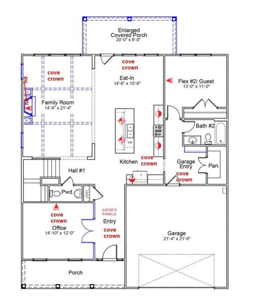 2D floor plan layout of this home in , Summerville, SC (Image 5).