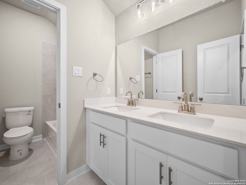 Furnished interior view inside a new home in Morgan Meadows, San Antonio (Image 10).