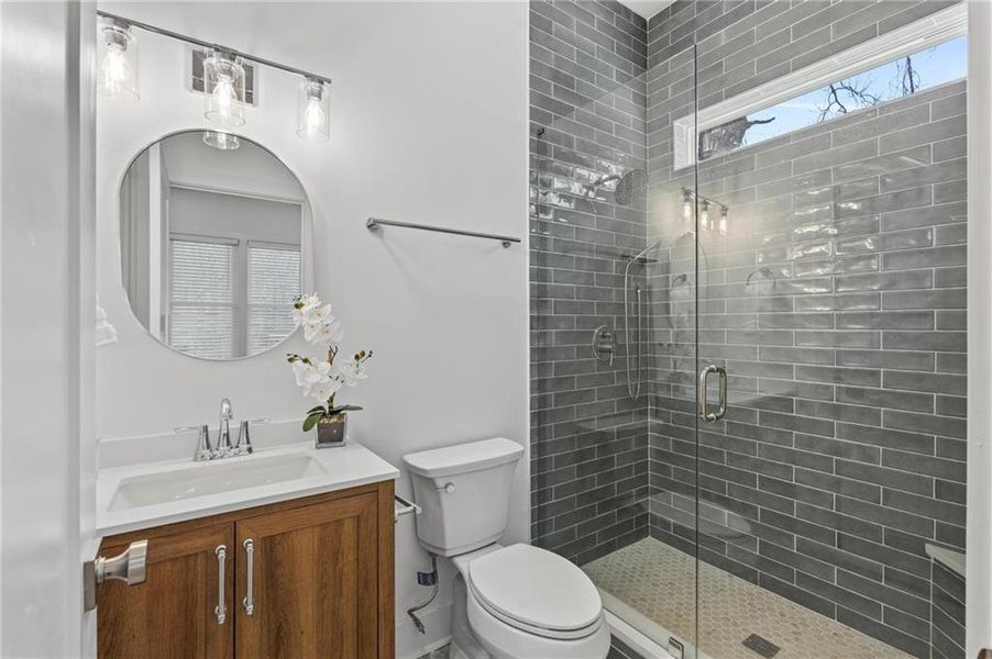 Furnished interior view inside a new home in , Atlanta (Image 44).