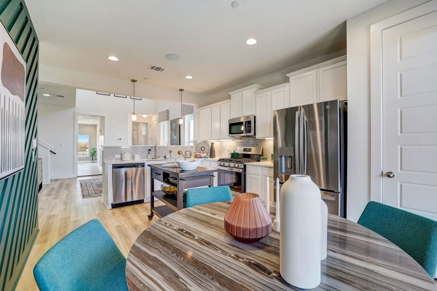Representative furnished interior of a home built from the Pecos by Pacesetter Homes in Avery Centre, Round Rock (Image 19).