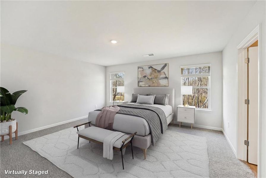 Furnished interior view inside a new home in Westmont Preserve, Powder Springs (Image 34).