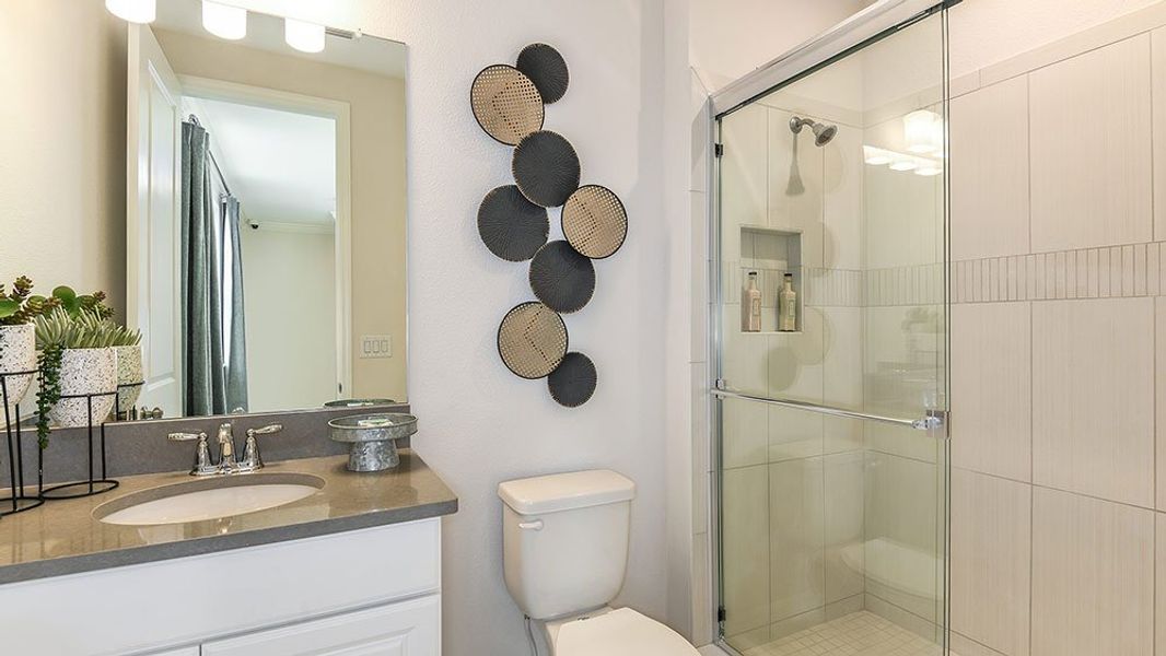 Representative furnished interior of a home built from the Newberry by Taylor Morrison in The Waters at Center Lake Ranch, St. Cloud (Image 17).