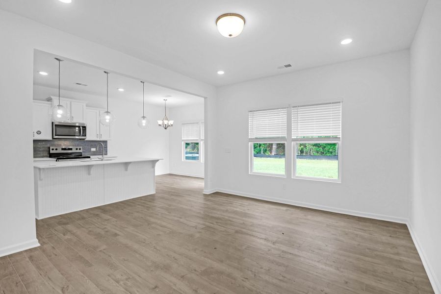 Representative unfurnished interior of a home built from the Lido by True Homes in Autumn Ridge, High Shoals (Image 9).