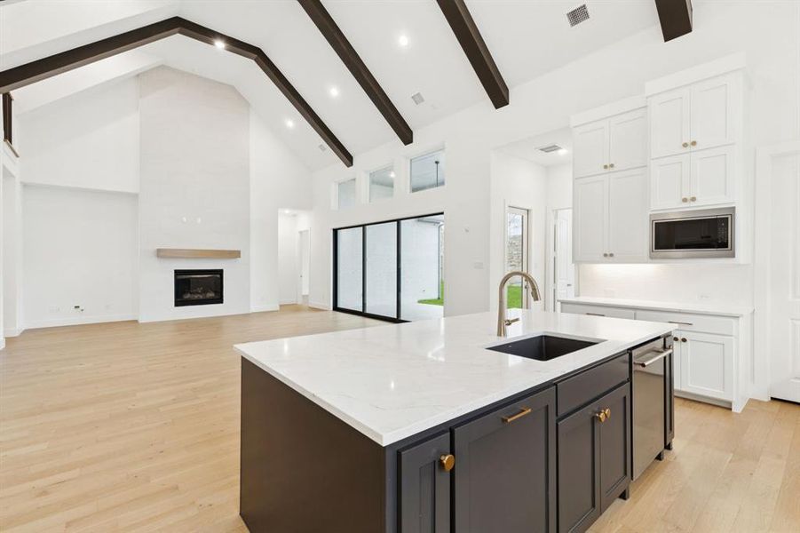 The chef in the family will never be left out of the party in this fabulous home! The chef in the family will never be left out of the party in this fabulous home!