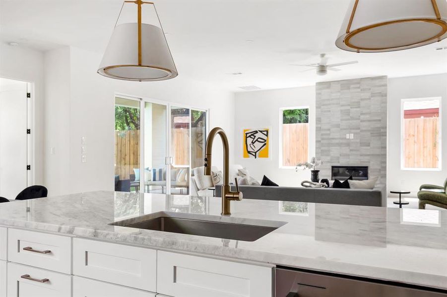 Furnished interior view inside a new home in , Dallas (Image 10).