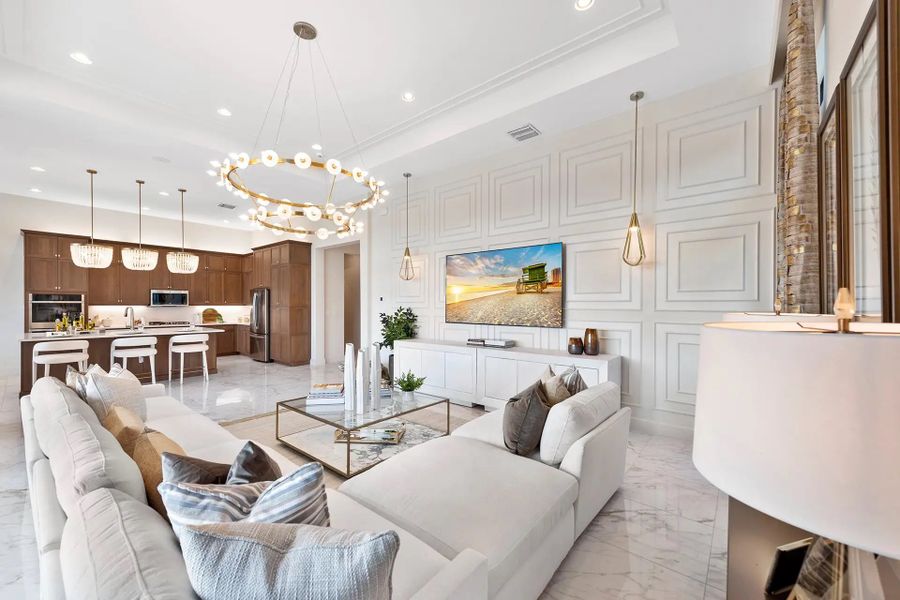 Furnished interior view inside a new home in Valencia Ridge, Wesley Chapel (Image 4).