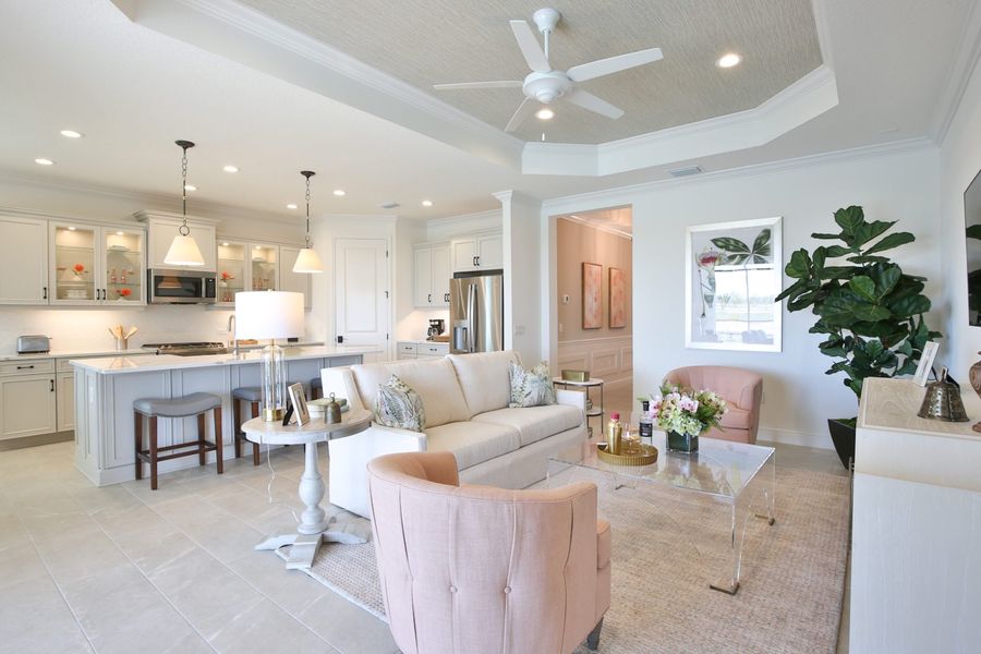 Furnished interior view inside a new home in Palm Grove, Lakewood Ranch (Image 9).