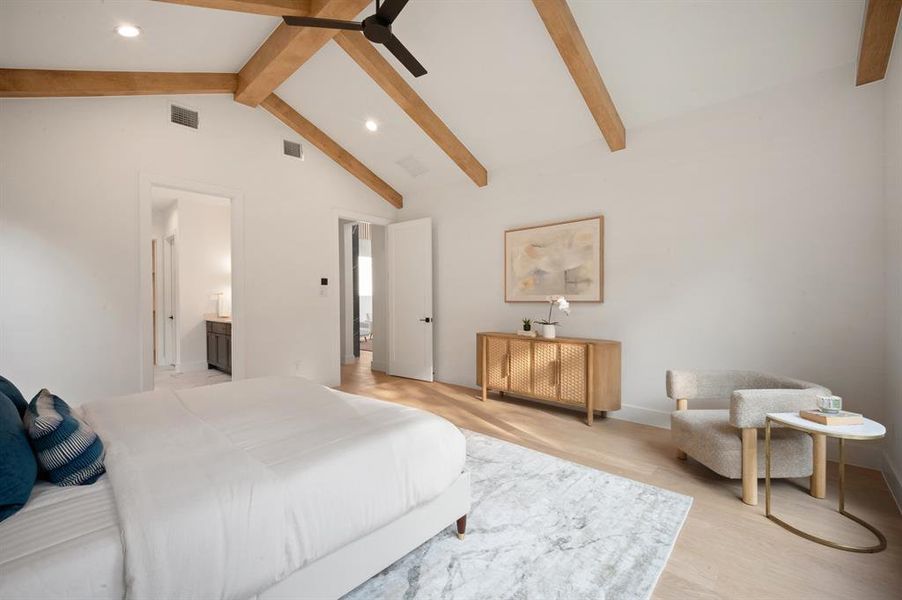 Furnished interior view inside a new home in , Dallas (Image 27).