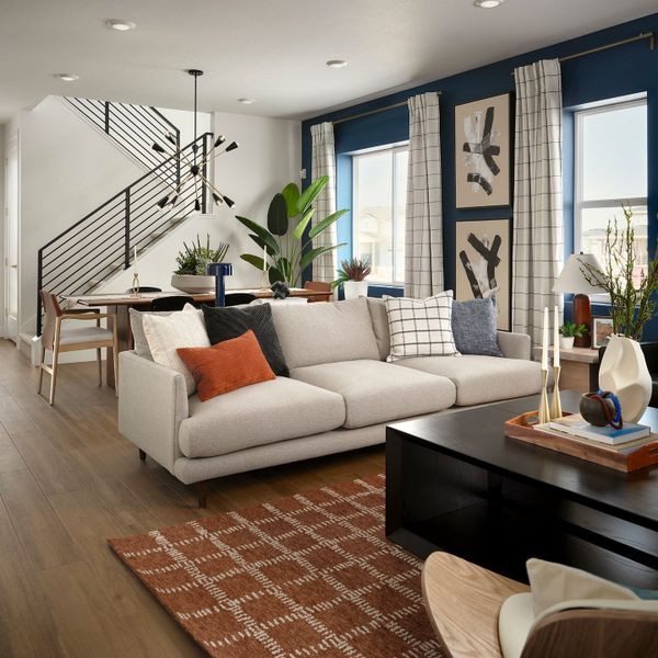 Representative furnished interior of a home built from the 2803 by Tri Pointe Homes in Painted Prairie, Aurora (Image 10).