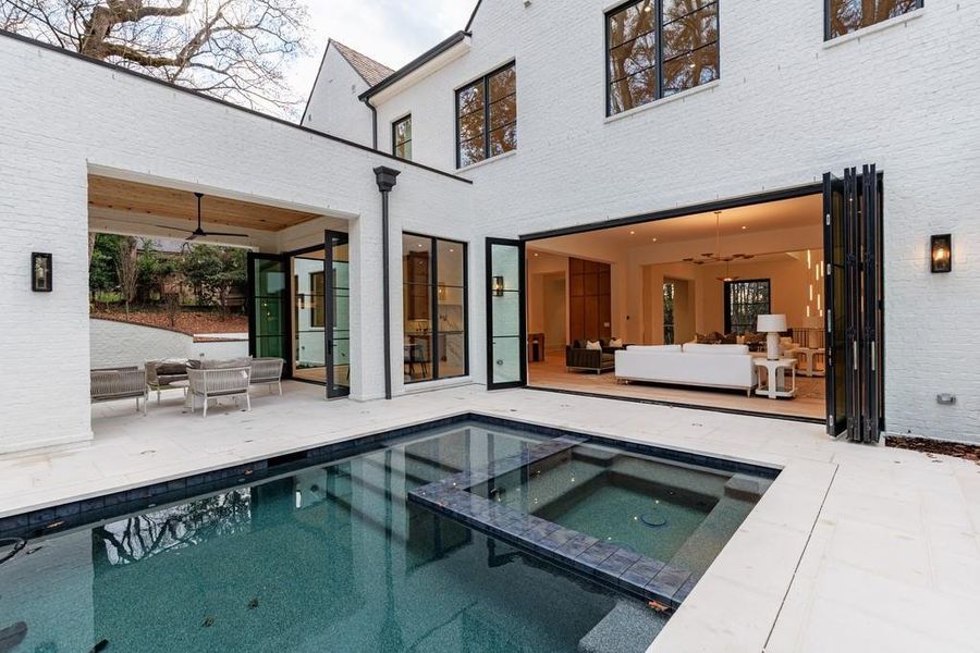 Exterior details and patio area of a home in , Atlanta (Image 39). Exterior details and patio area of a home in , Atlanta (Image 39).