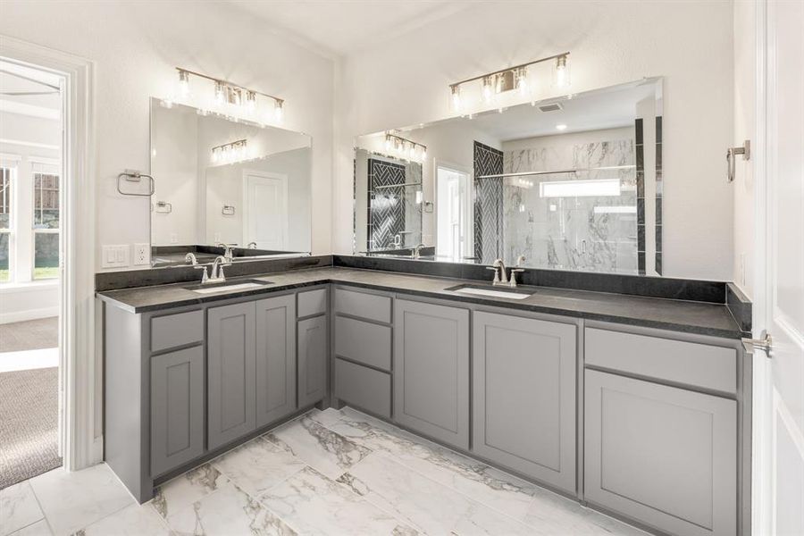 Furnished interior view inside a new home in Rockwood 90, Mansfield (Image 11).