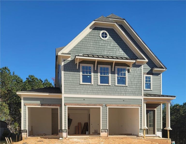 In-progress construction of a new home in , Canton, GA (Image 4).