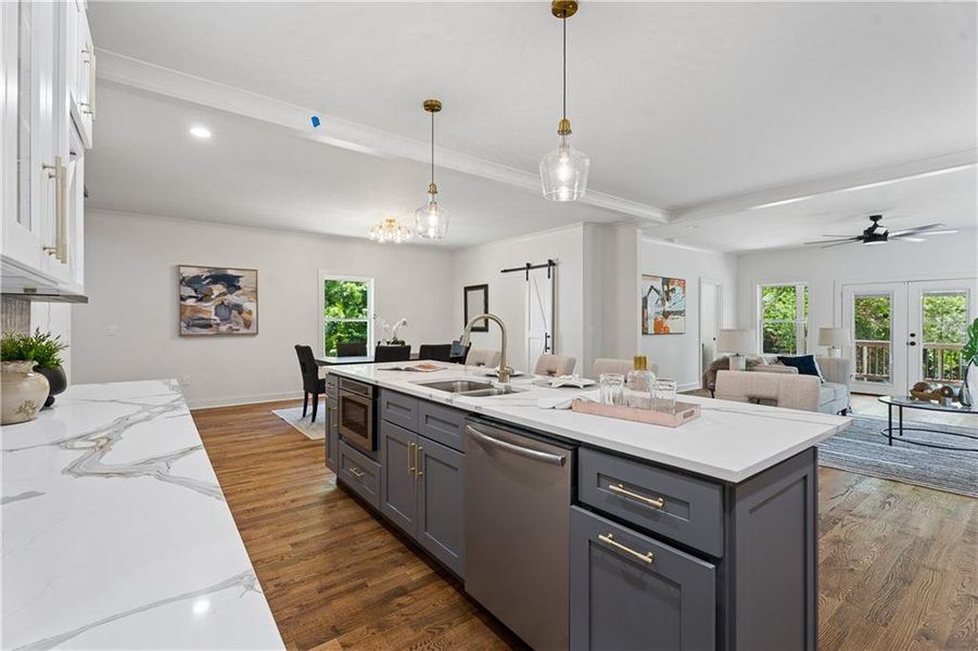 Furnished interior view inside a new home in , Decatur (Image 13).