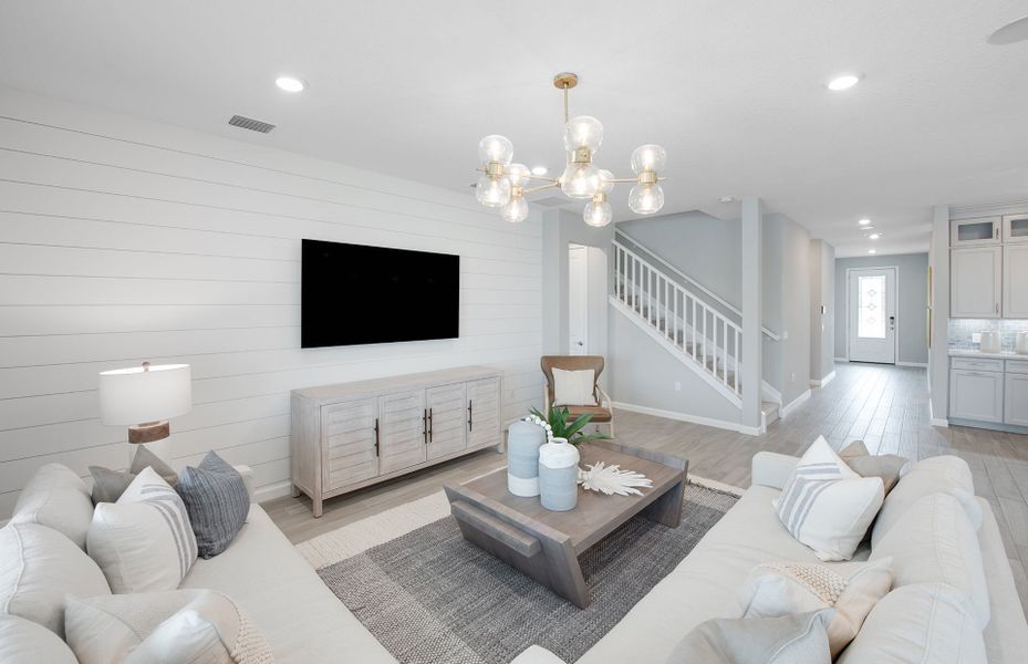 Furnished interior view inside a new home in Highpointe, Stuart (Image 18). Furnished interior view inside a new home in Highpointe, Stuart (Image 18).