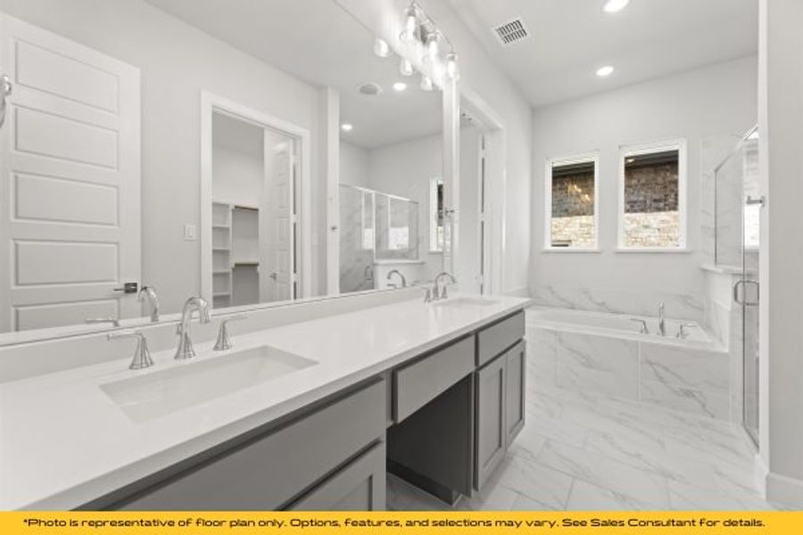 Representative furnished interior of a home built from the The Barbados by Stonefield Homes in The Highlands, Rockwall (Image 42).