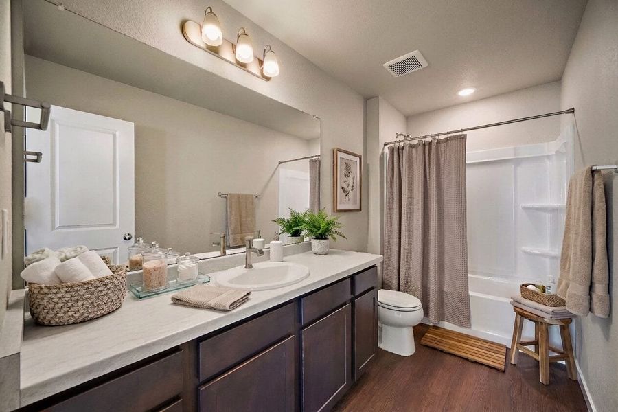 Furnished interior view inside a new home in Ridge at Lorson Ranch, Colorado Springs (Image 15).