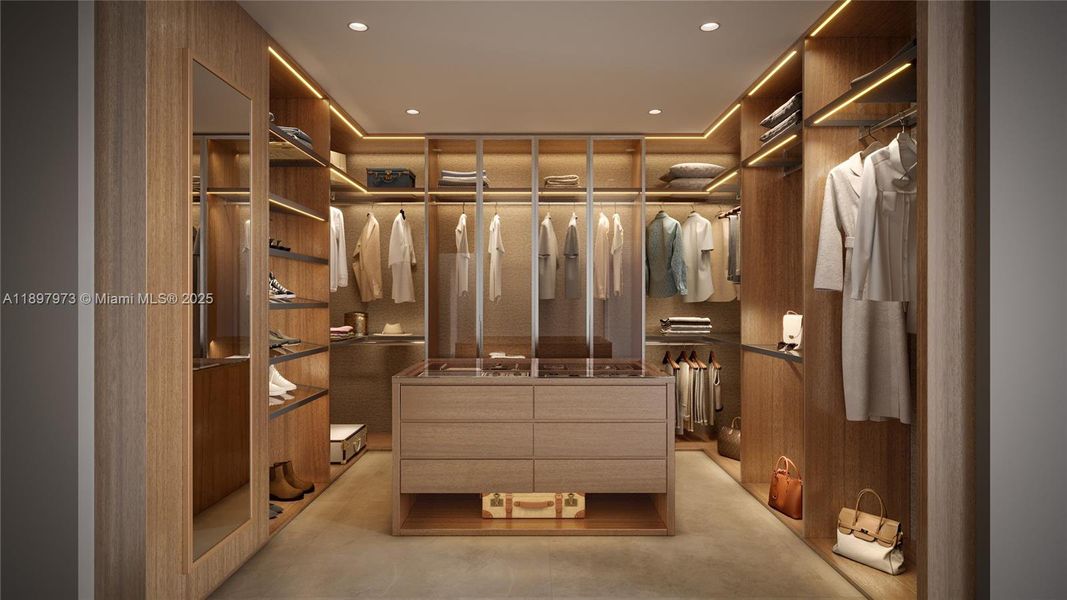 Furnished interior view inside a new home in 72 Carlyle, Miami Beach (Image 5).