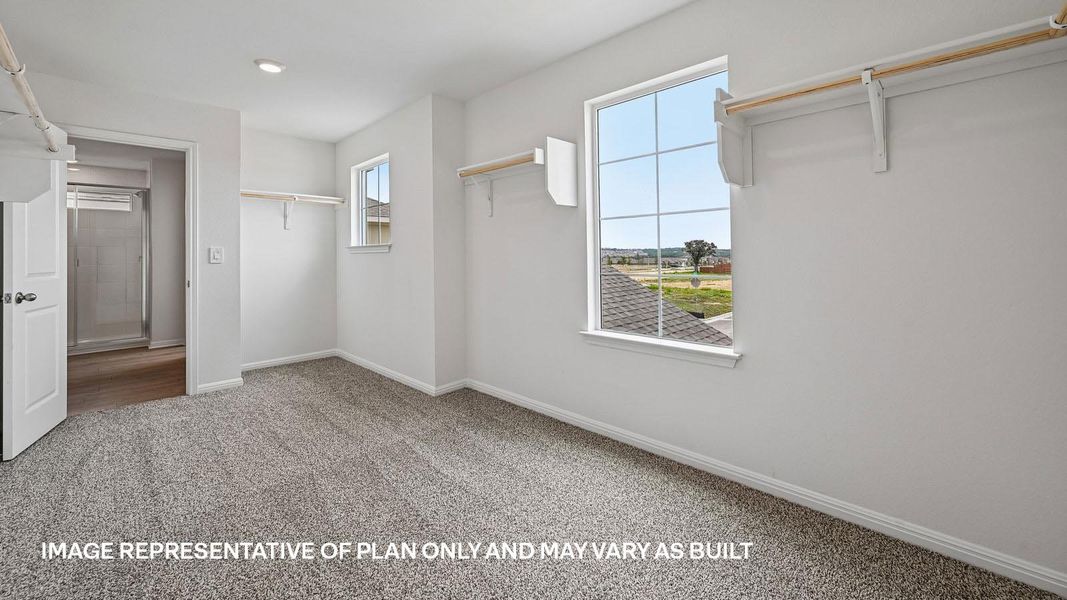 Representative unfurnished interior of a home built from the The Nicole by D.R. Horton in Bar W Ranch, Leander (Image 37).