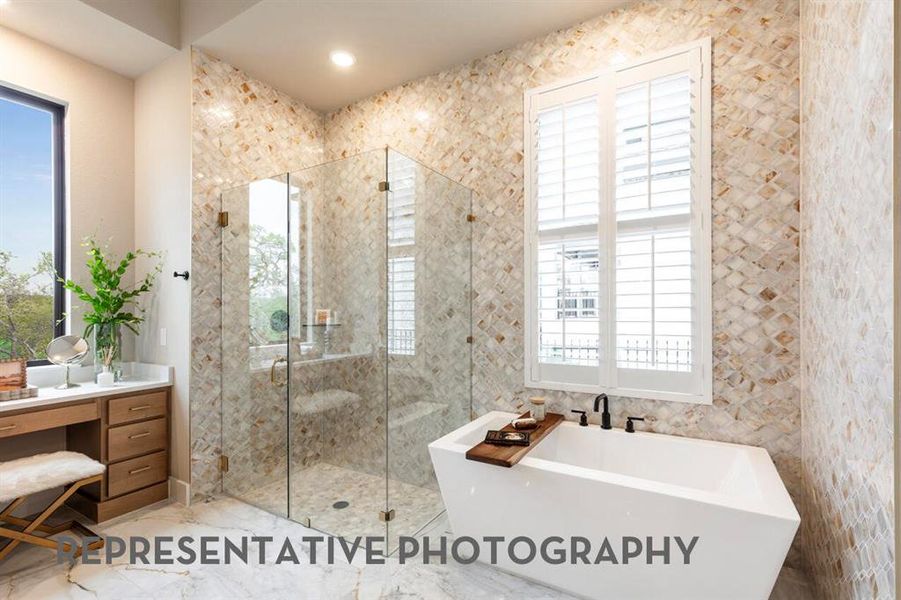 Furnished interior view inside a new home in Sandbrock Ranch, Aubrey (Image 6).