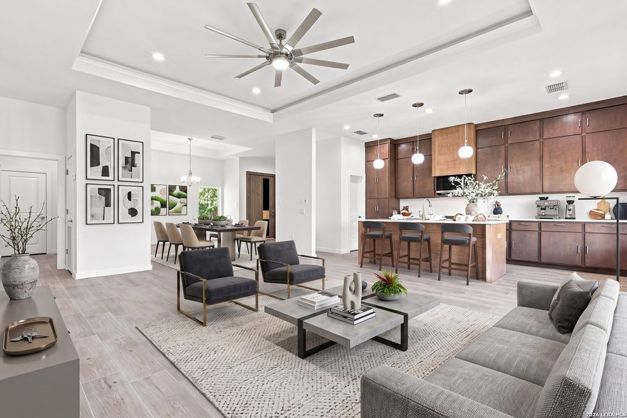 Furnished interior view inside a new home in , Selma (Image 11).