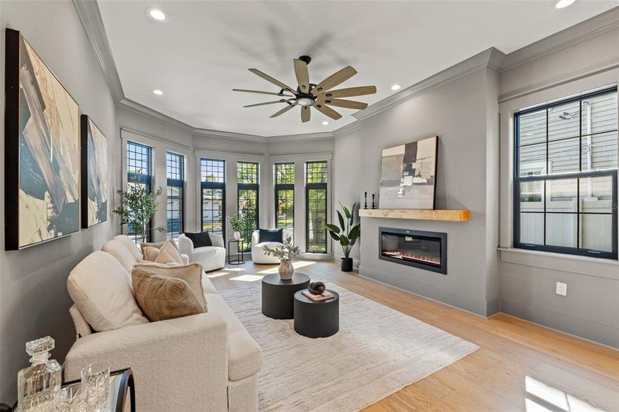 Furnished interior view inside a new home in , Tampa (Image 38).