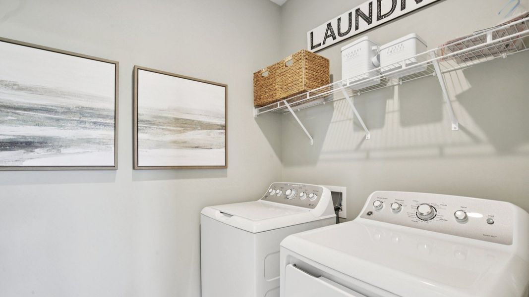 Representative furnished interior of a home built from the Lassiter by DRB Homes in Cottages of Bearwood, Mount Pleasant (Image 25).