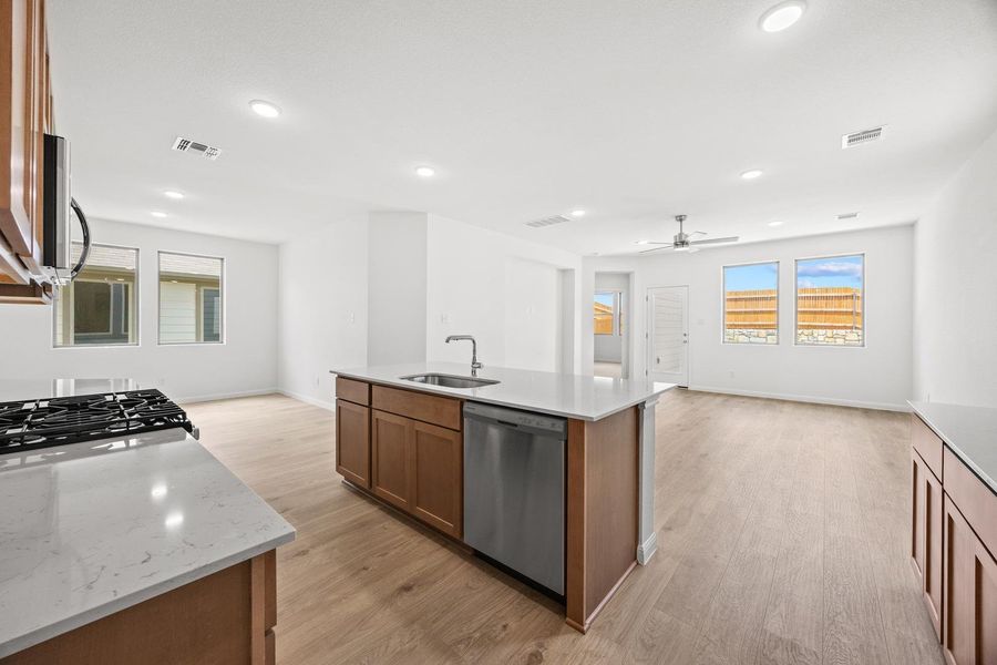 Furnished interior view inside a new home in Trinity Ranch, Elgin (Image 42).