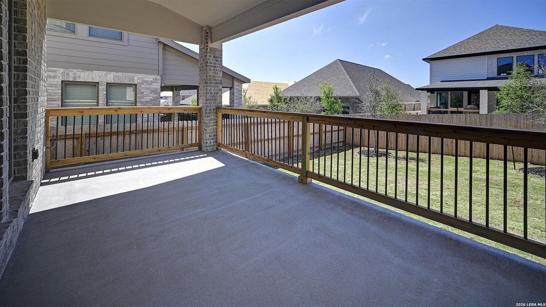 Exterior details and patio area of a home in Corley Farms, Boerne (Image 23).