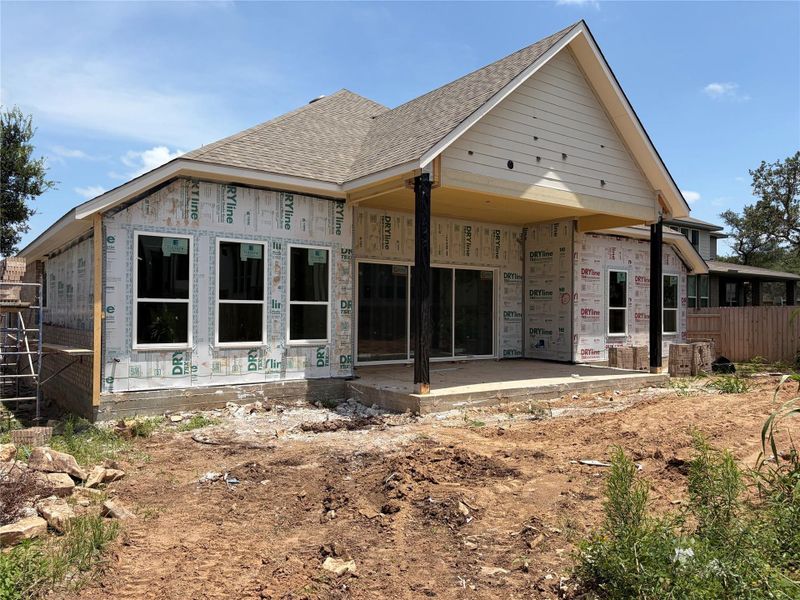 In-progress construction of a new home in La Cima, San Marcos, TX (Image 31).