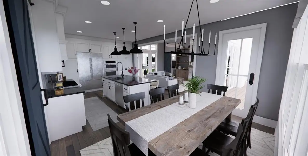 Furnished interior view inside a new home in , Dripping Springs (Image 12).